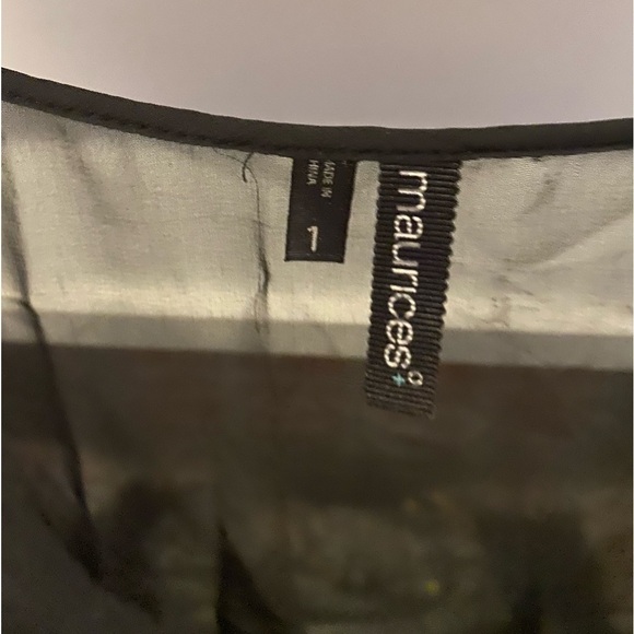 MAURICE’S Black Sheer Top With Sequins Plus Size 1X - Picture 4 of 6